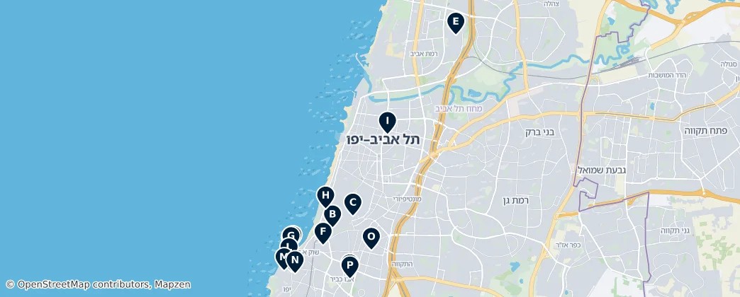 Religious Sites of Tel Aviv Haritası