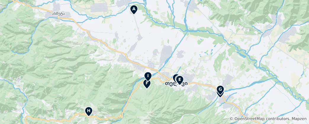 Mapa Telavi Essentials