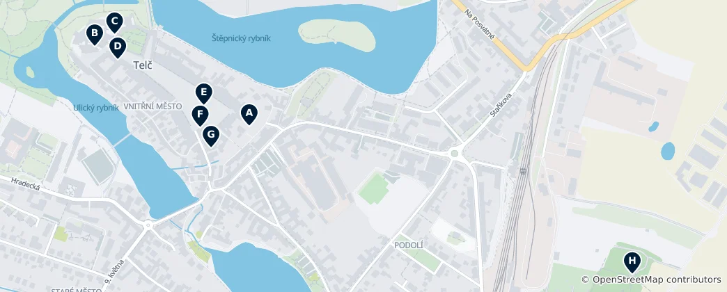 Map of Telč Essentials