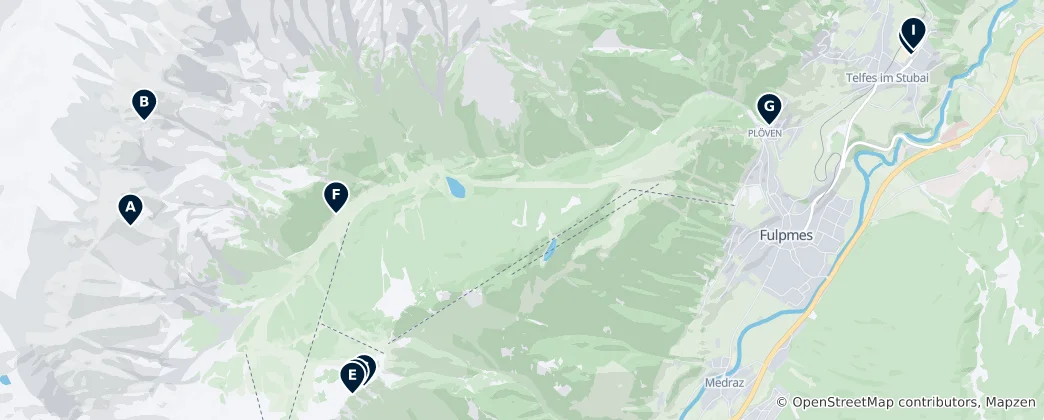 Carte de Alpine Adventures & Chapels