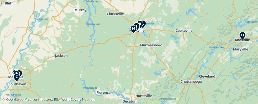 Music & Heritage Sites – Mapa