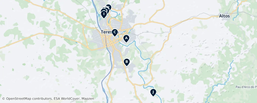 Religious Sites — Mapa