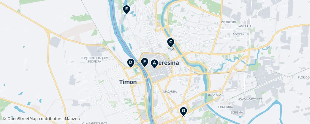 Teresina Essentials — Mapa