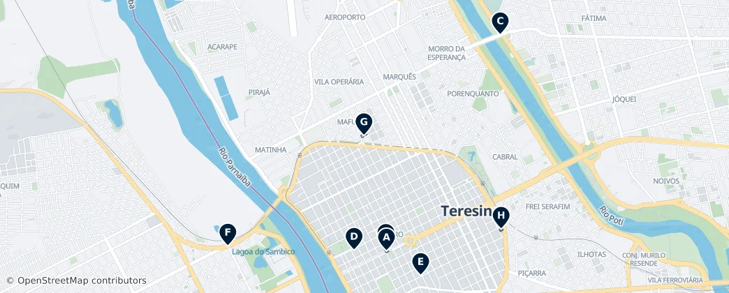 Teresina's Best — Mapa