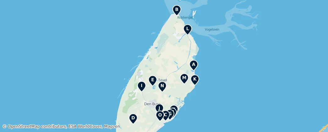 Heritage Sites of Texel – Mapa