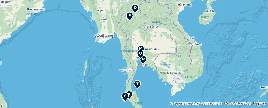 Map of Temples & Religious Sites