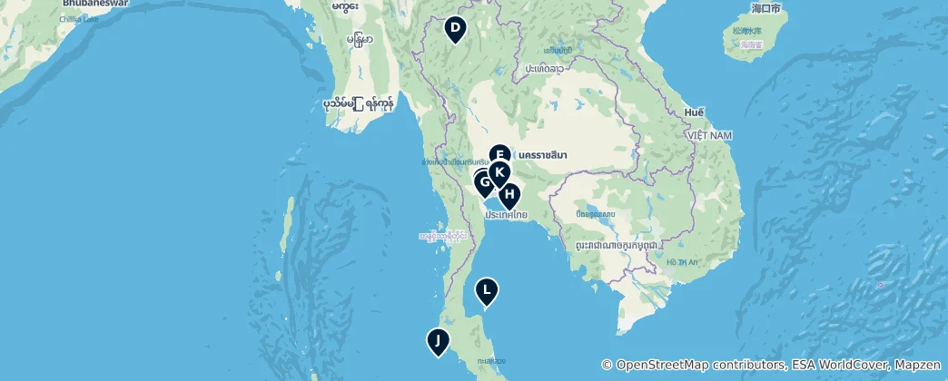 Mapa Thailand Essentials