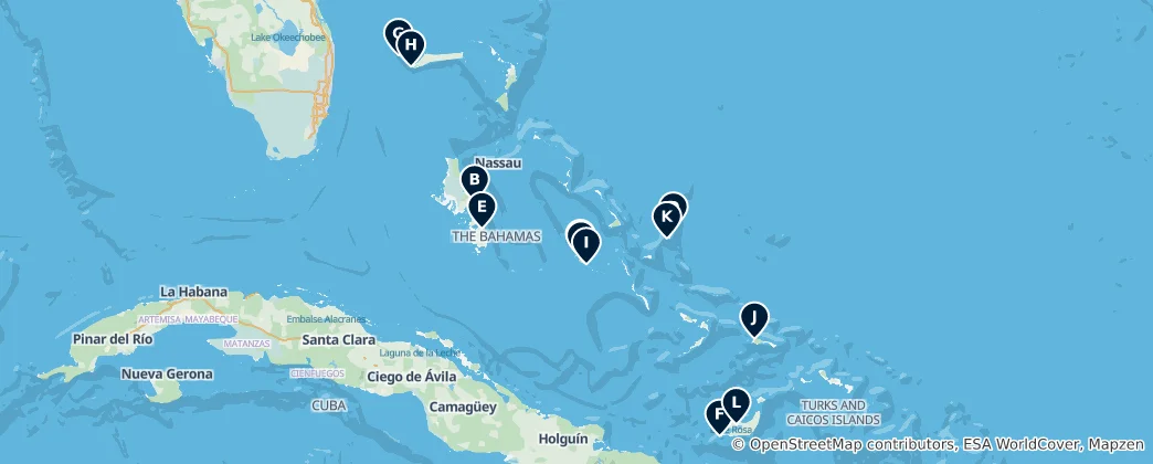 The Bahamas: Unmissable Essentials Haritası