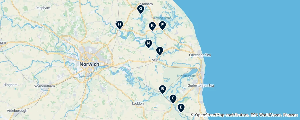 Mappa di Boating and Marina Adventures