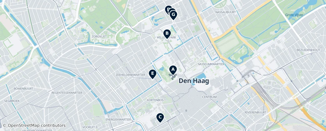 Historic Buildings and Memorials — Map
