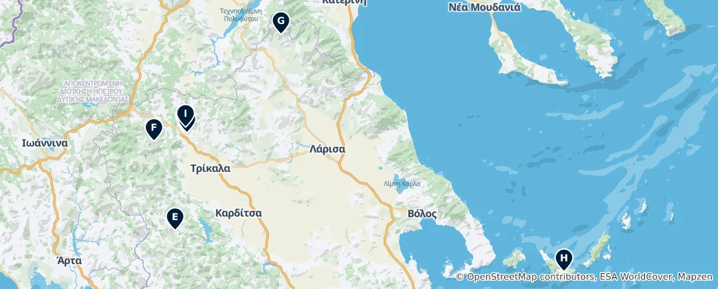 Map of Thessaly Editor's Choice