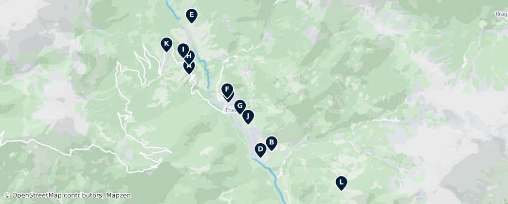 Map of Stay in Theth