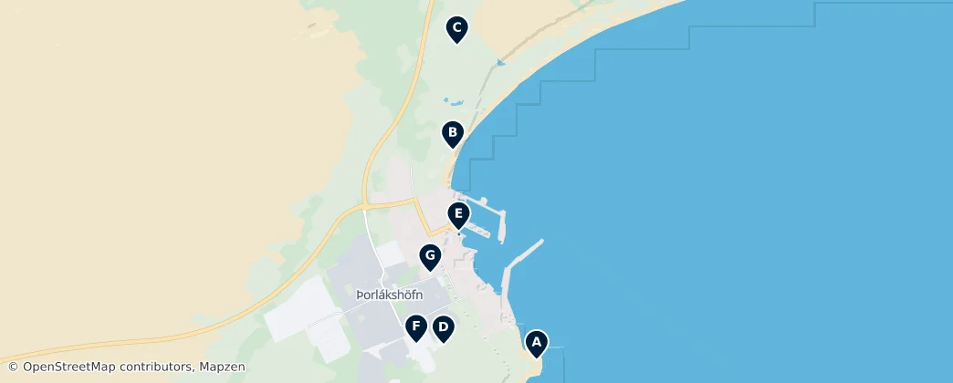 Þorlákshöfn Essentials — 地图
