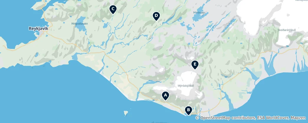 Mapa Scenic Viewpoints