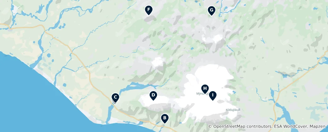 Mapa Þórsmörk Essentials
