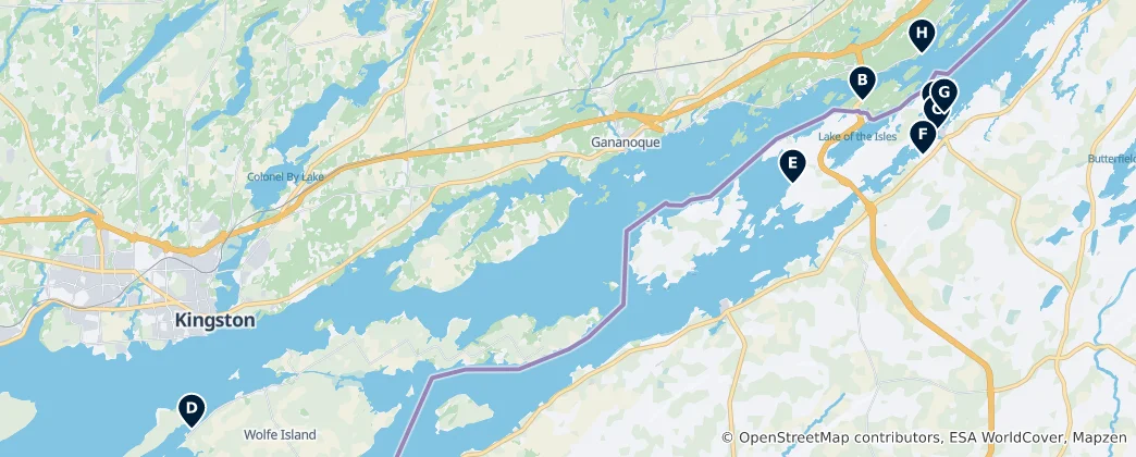 Mappa di Thousand Islands Essentials