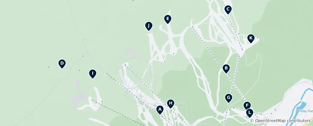 Mapa Thredbo Ski Lifts