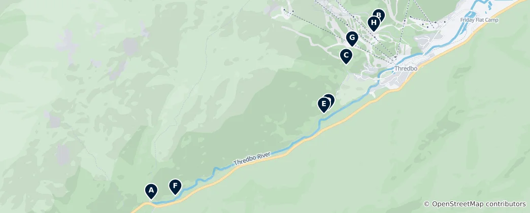 Carte de Thredbo Trail Guideposts