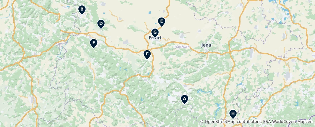 Térkép: Historic Towers & Viewpoints