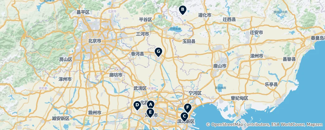 Mappa di Historic Sites