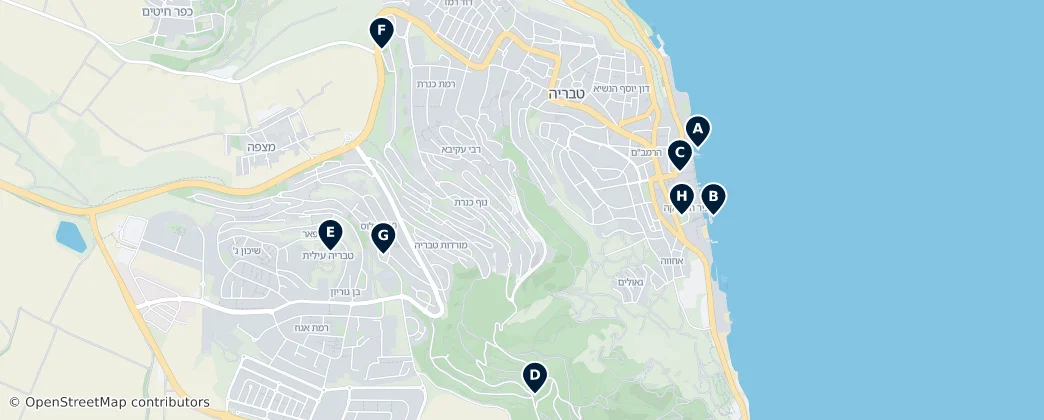 Tiberias Editor's Choice — Map