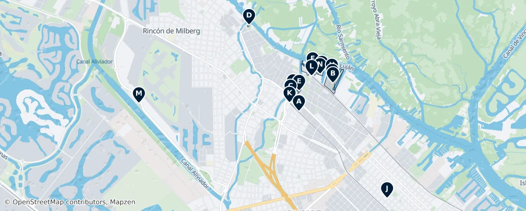 Tigre's Unmissable Highlights — Map