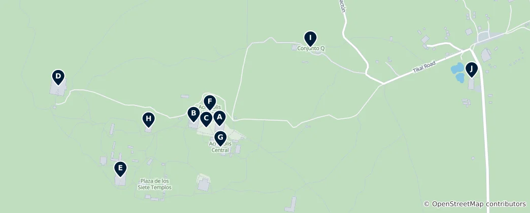 Map of Tikal National Park Essentials