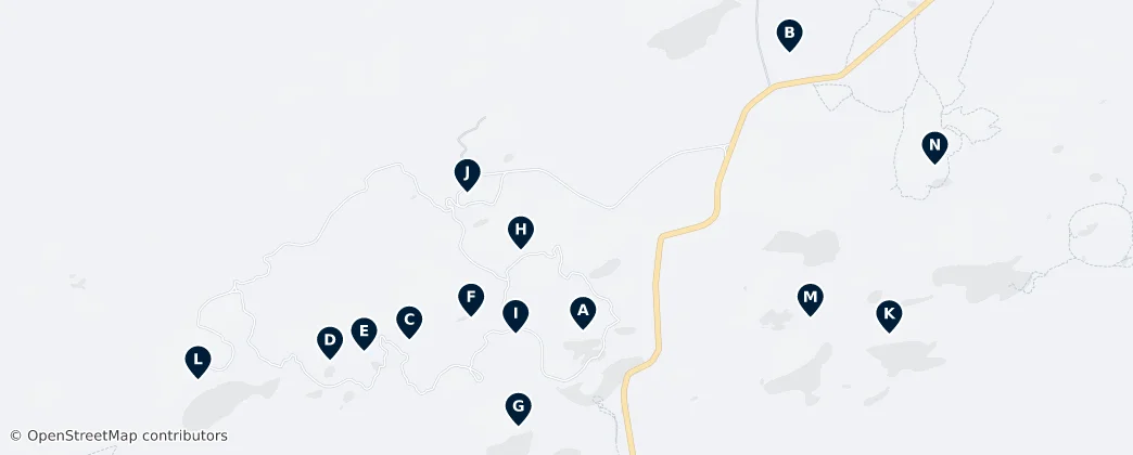 Volcanic Peaks & Craters — Carte