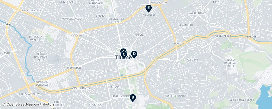 Map of Editor's Choice