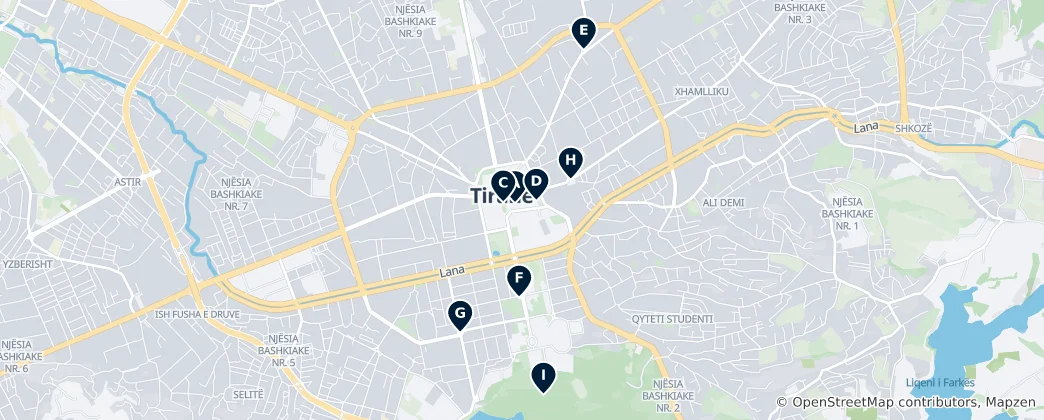 Map of Iconic Monuments & Memorials