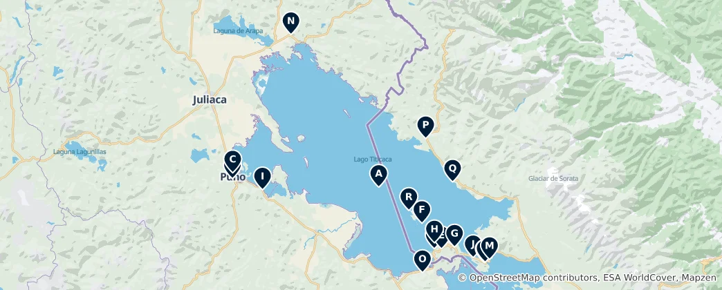 Mapa Viewpoints and Scenic Spots