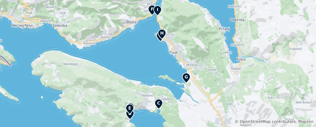 Mappa di Beautiful Beaches