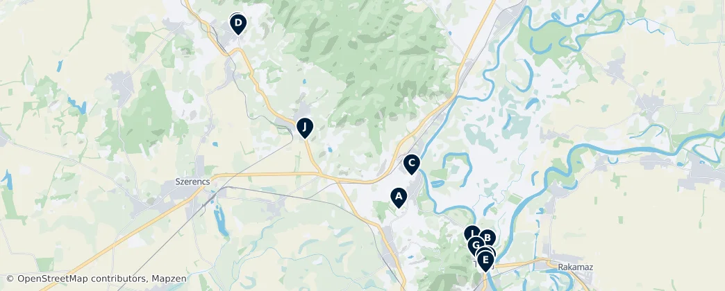 Tokaj Wine Region Essentials — Térkép