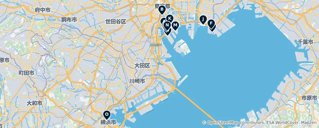 Karte von Tokyo Bay Essentials