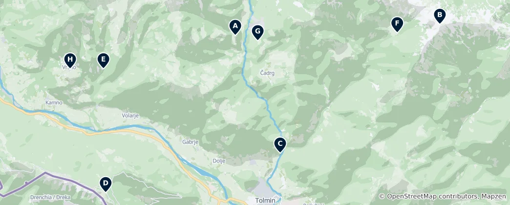 Map of Tolmin Essentials