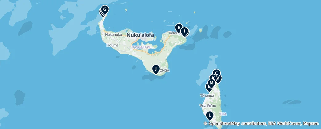 Map of Beautiful Beaches