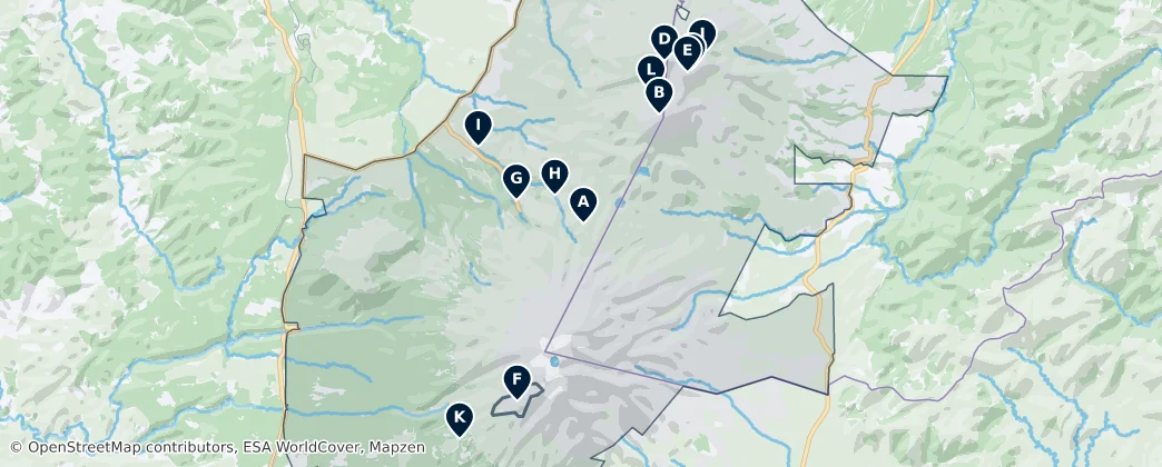 Tongariro National Park Essentials — Karte