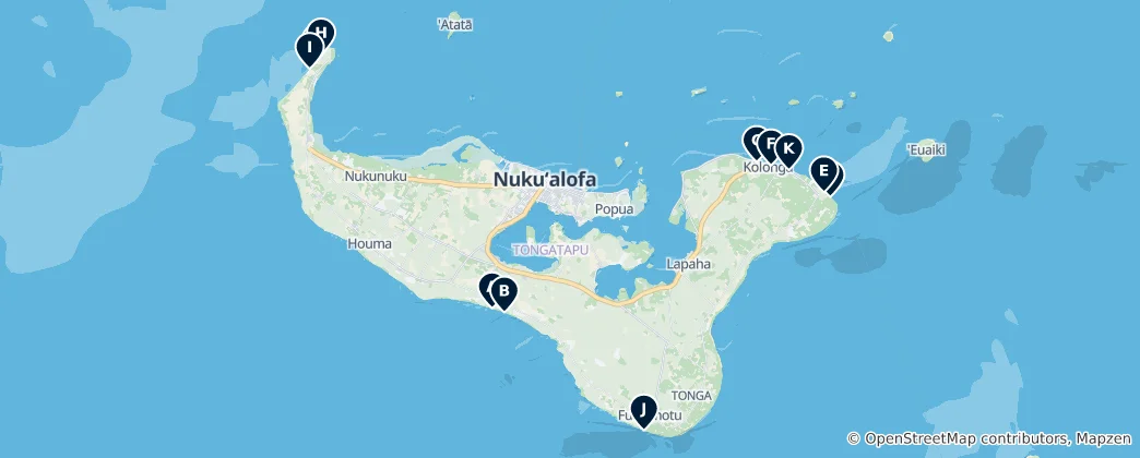 Carte de Best Beaches