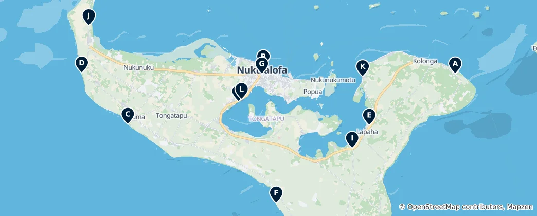 Mappa di Tongatapu Essentials