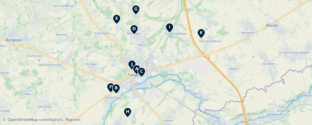 Heritage of Tongeren — Karte