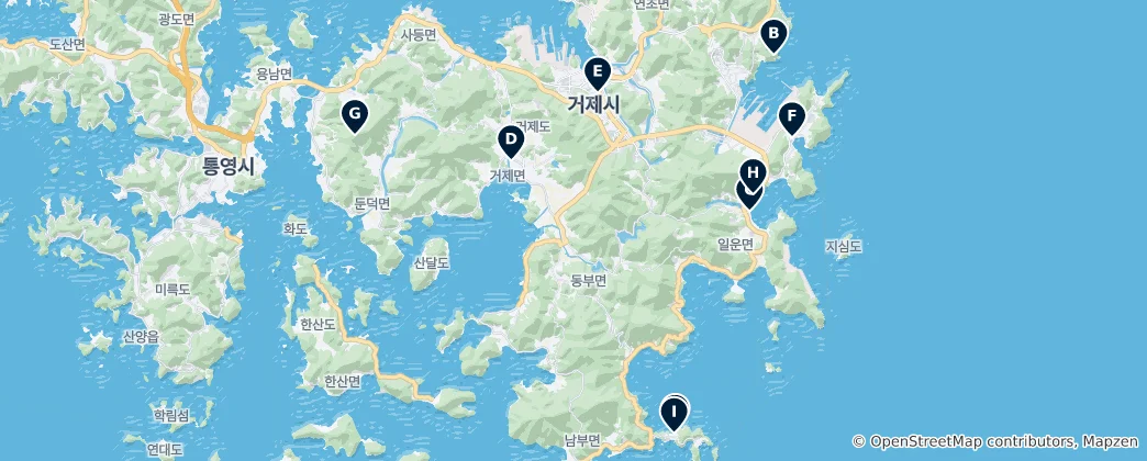 Mapa Tongyeong Essentials