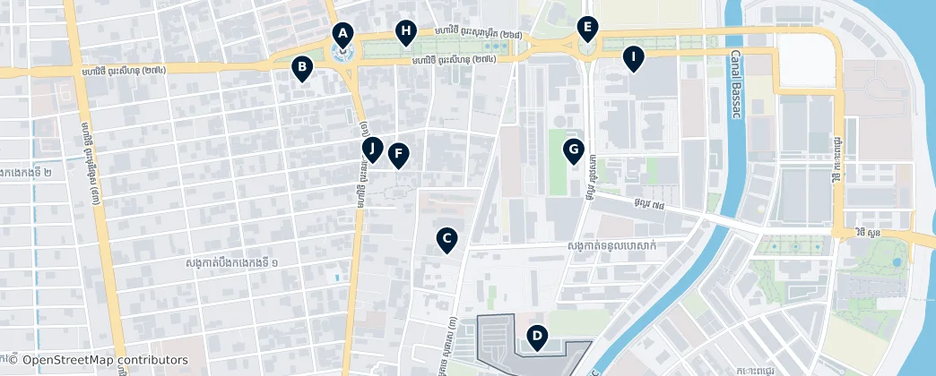 Tonle Basak Essentials — Map