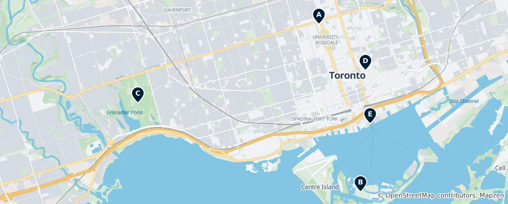 Carte de Toronto's Absolute Essentials