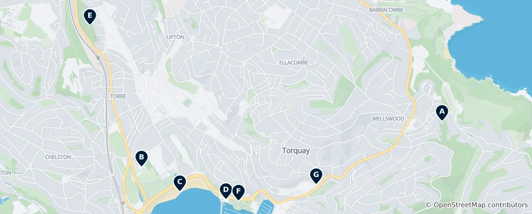 Mapa Torquay Essentials