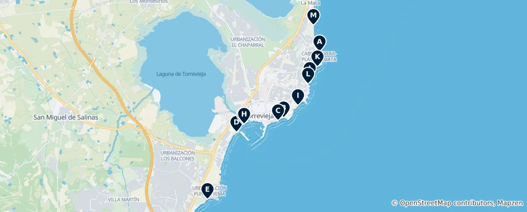 Mapa Beautiful Beaches