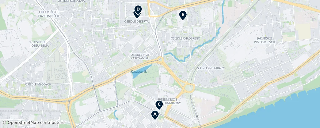 Mapa Toruń's Historic Churches