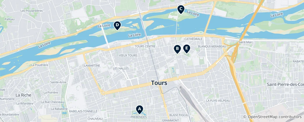 Carte de Parks and Gardens