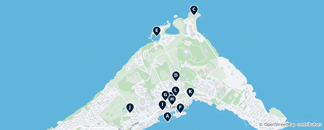 Mappa di St. George's Essentials
