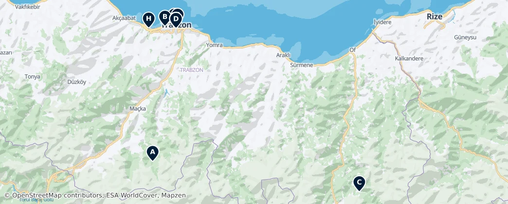 Trabzon Essentials — Karte