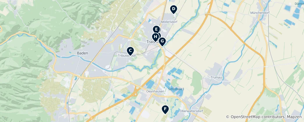 Mapa Traiskirchen Essentials